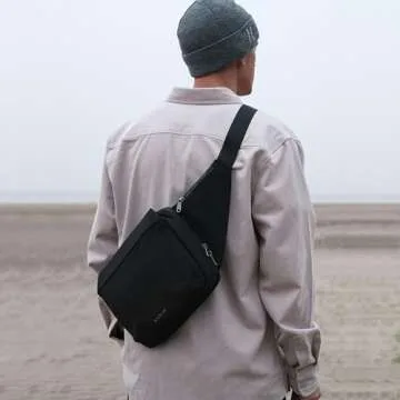 KORIN Anti-Cut Sling Bag for Men Women Waterproof Chest Bag Daypack Crossbody Backpack fit 9.7 Ipad for Travel Sport Hiking