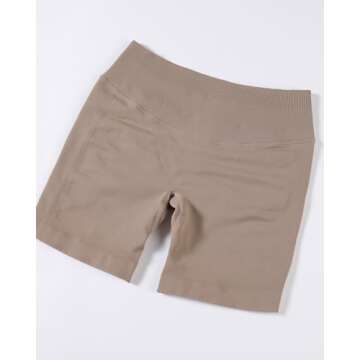 AUROLA Influence Workout Shorts for Women: No Roll Up Design