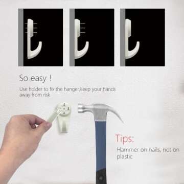 HI LOHAS Picture Hanging Kit No Damage Wall Hangers