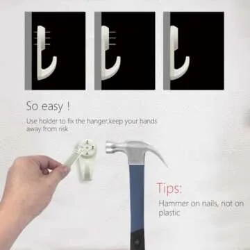 HI LOHAS Picture Hanging Kit No Damage Wall Hangers