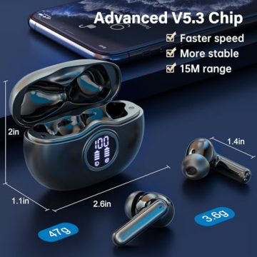 Sisism A10 Pro Wireless Earbuds HiFi Stereo 50H Playback