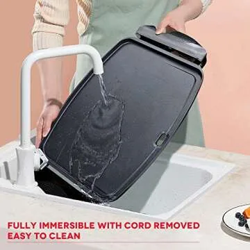 iCucina Nonstick Electric Griddle for All Meals