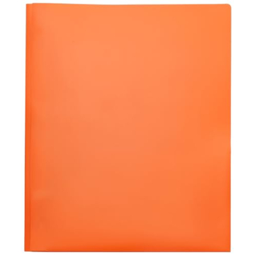 Durable Amazon Basics Heavy Duty Plastic Folders - Pack of 12