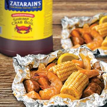 Zatarain's Concentrated Shrimp & Crab Boil, 1 gal - One Gallon Bulk Container of Liquid Crab Boil to Add Flavor to Seafood, Potatoes, Corn, Vegetables and More