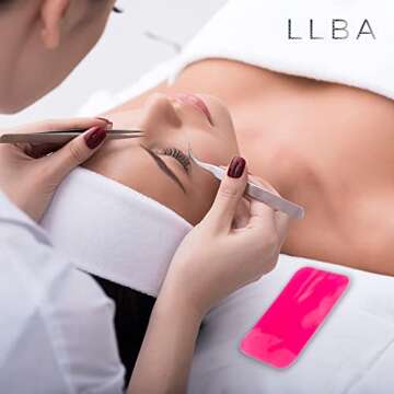 LLBA Silicone Eyelash Pads for Lash Extension - Reusable, Skin-Friendly, Pack of 4