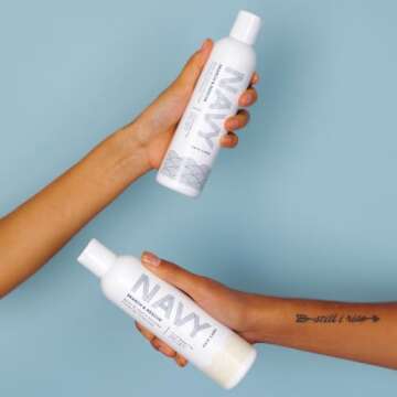 Navy Shampoo and Conditioner Set for Volumizing Hair