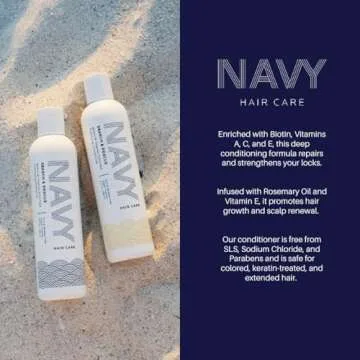 Navy Shampoo and Conditioner Set for Volumizing Hair