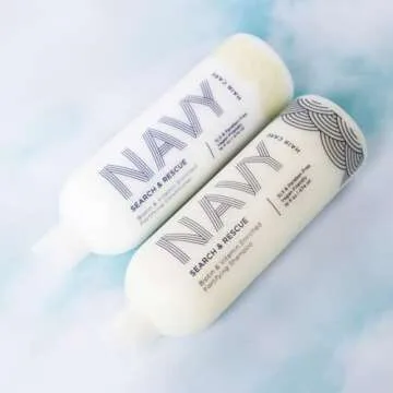 Navy Shampoo and Conditioner Set for Volumizing Hair