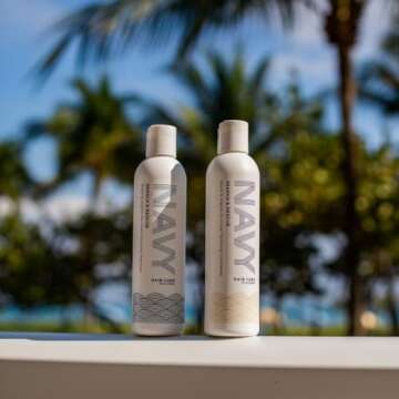 Navy Shampoo and Conditioner Set for Volumizing Hair