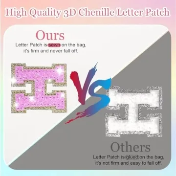 Glitter Initial Letter Makeup Bag for Women & Girls