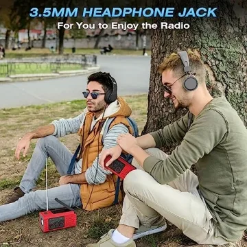 NITIGO NOAA Emergency Weather Radio, 4000mAh Weather Alert Radio Solar Charging, Hand Crank & USB Charged, AM/FM Radio with LED Flashlight, Reading Lamp, SOS Alarm, Headphone Jack for Outdoor