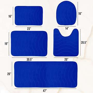 Elvoki Luxury Bathroom Rugs Set - Comfort and Style