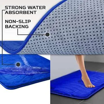 Elvoki Luxury Bathroom Rugs Set - Comfort and Style