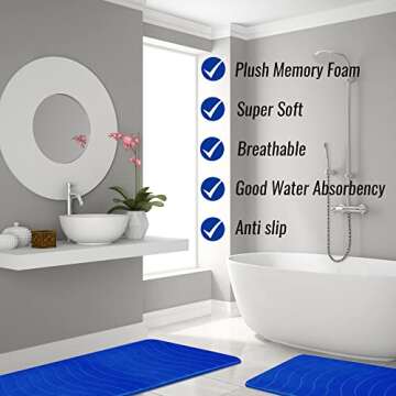 Elvoki Luxury Bathroom Rugs Set - Comfort and Style