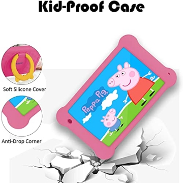 Wainyok Kids Tablet: 7 inch Android 11 Tablet for Kids| 2GB RAM 32GB ROM Toddler Tab – Wifi Dual Camera Games Parental Control with Kids-Proof Case