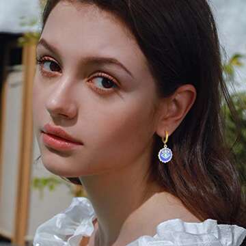 Stylish Evil Eye Earrings - 18K Gold Plated - 2 Pairs