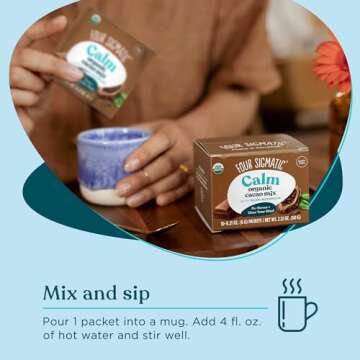 Mushroom Hot Cacao Mix with Reishi by Four Sigmatic – Organic Reishi Mushroom, Cinnamon, Cardamom, Stevia, & Cacao. Reduces Anxiety & Stress, Relaxes the Body, Improves Sleep | USDA Organic | Vegan & Paleo (2 Packs of 10 Packets)