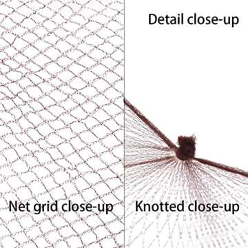 Hair Net 100 Pcs, Smilco 20 Inches Elasticity Invisible Elastic Mesh Wig Nets for Hair Bun Making Ba...