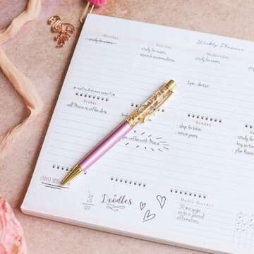 Peachly Desktop Weekly Planner Notepad | 60 Undated Tear-Off Pages | Schedule Daily To-Do Lists | Increase Your Productivity In Less Than 5 Minutes A Week | Achieve Your Goals | Peach and Mint Fern