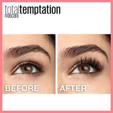 Maybelline New York Total Temptation Waterproof Mascara, Brownish Black, 0.3 fl. oz.