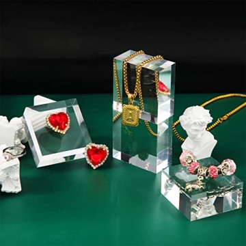 Acrylic Square Display Block Set for Collectibles