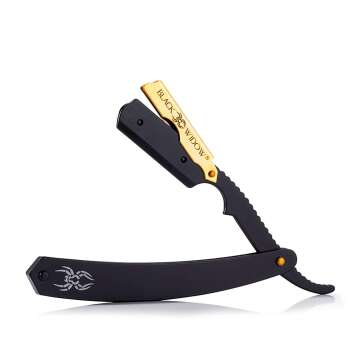 Professional Barber Straight Razor - Gold Edge Razor for Barbers