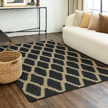 Stylish Mohawk Home Chism Black Area Rug 5' x 7'