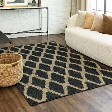 Stylish Mohawk Home Chism Black Area Rug 5' x 7'