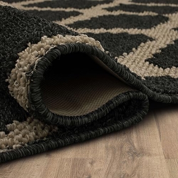 Stylish Mohawk Home Chism Black Area Rug 5' x 7'