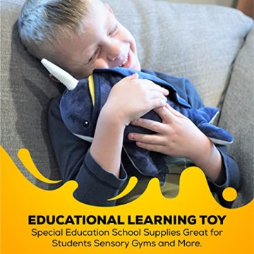 SENSORY4U Narwhal Buckle Pillow Fine Motor Skills Toy