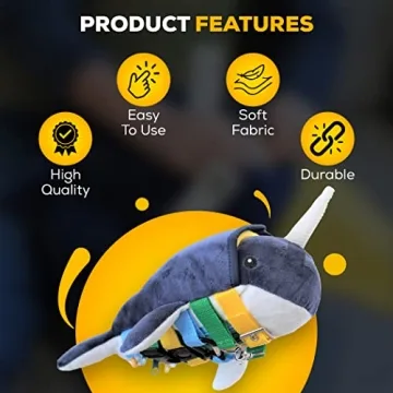 SENSORY4U Narwhal Buckle Pillow Fine Motor Skills Toy