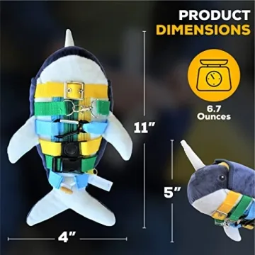 SENSORY4U Narwhal Buckle Pillow Fine Motor Skills Toy