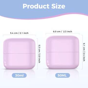 Travel Containers for Toiletries,TSA Approved 1oz Travel Size Containers, Leak-proof Travel Essentia...