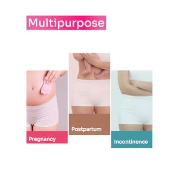 Mommy First® High-Waisted Postpartum Underwear | Soft, Breathable, Stretchable Maternity Panties for C-Section & Vaginal Delivery Recovery | Disposable & Washable | Waist 28" to 42" | Pack of 4