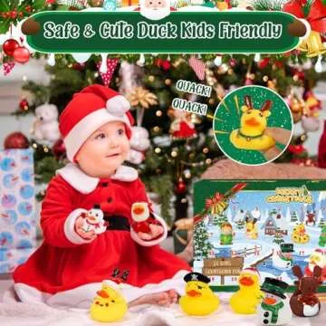 2024 Advent Calendar Rubber Ducks for Kids Christmas Fun