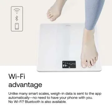 Withings Body - Digital Wi-Fi Smart Scale with Automatic Smartphone App Sync, BMI, Multi-User Friendly, with Pregnancy Tracker & Baby Mode