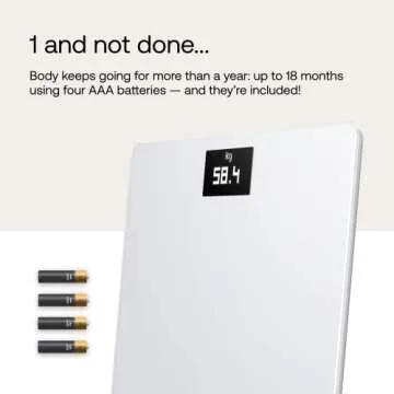 Withings Body - Digital Wi-Fi Smart Scale with Automatic Smartphone App Sync, BMI, Multi-User Friendly, with Pregnancy Tracker & Baby Mode