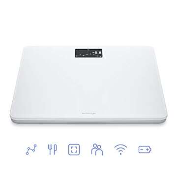 Withings Body - Digital Wi-Fi Smart Scale with Automatic Smartphone App Sync, BMI, Multi-User Friendly, with Pregnancy Tracker & Baby Mode