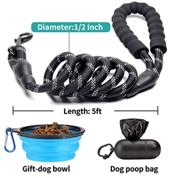 COOYOO Reflective Dog Leash Pack - Durable & Comfortable