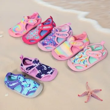 STQ Girls Quick Dry Water Shoes for Summer Fun