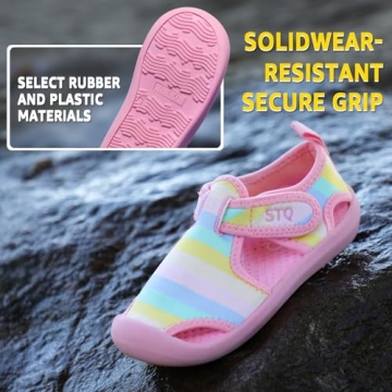 STQ Girls Quick Dry Water Shoes for Summer Fun