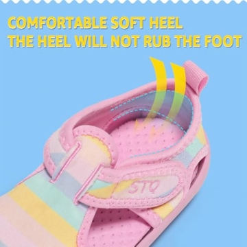 STQ Girls Quick Dry Water Shoes for Summer Fun