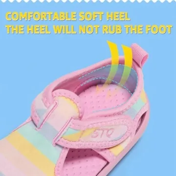 STQ Girls Quick Dry Water Shoes for Summer Fun