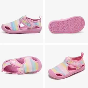 STQ Girls Quick Dry Water Shoes for Summer Fun