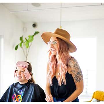 Framar Rosé All Day Embossed Roll Aluminum Foil, Hair Foils For Highlighting - Medium 320 ft