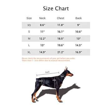 DroolingDog Dog Shirt Pet Tee Shirts Dog Clothes Puppy Apparel for Small Dogs, XL