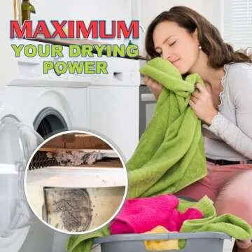 Sealegend Dryer Vent Cleaner Kit,Dryer Lint Vacuum Attachment with Flexible Guide Wire Vacuum Hose Lint Remover Brush Black