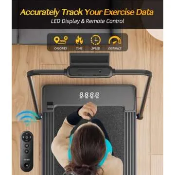 Bifanuo 2 in 1 Folding Treadmill for Home & Office