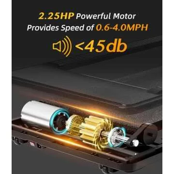 Bifanuo 2 in 1 Folding Treadmill for Home & Office