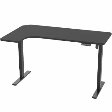 VIVO Electric Corner Standing Desk with Memory Controller Adjustment